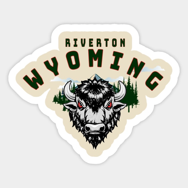 Wyoming State Sticker by emma17